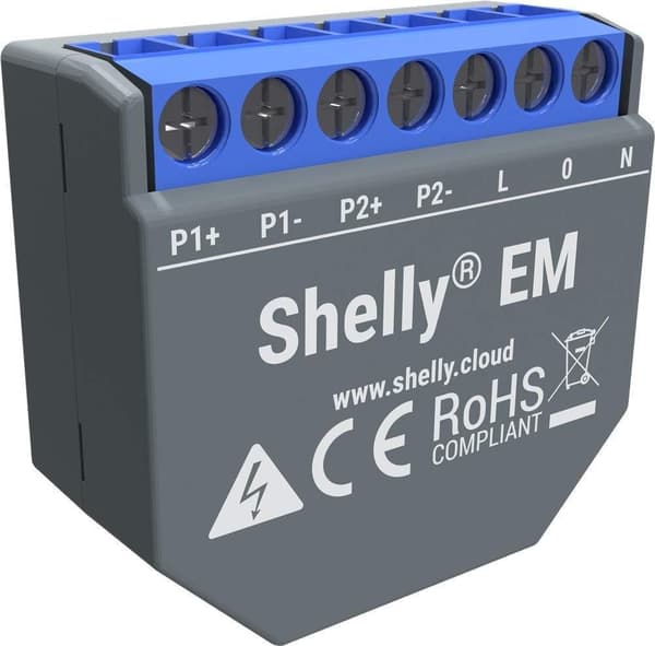 Shelly ATSHELLYEM Energy Cost Meter AC (Shelly EM)