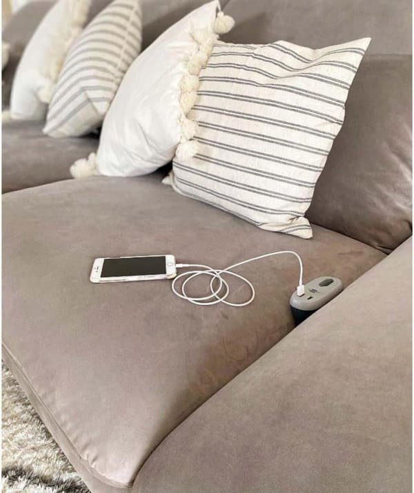 Brennenstuhl Strømskinne Sofa 3 Meter Antracit/grå