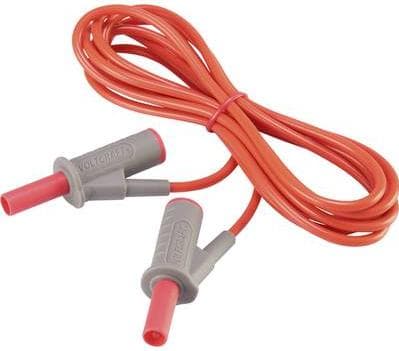 VOLTCRAFT MSB-501 sikkerhedstestledning [lamelstik 4 mm - lamelstik 4 mm] 2 m rød (VC-8063390)