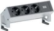 Bachmann DESK 2 - strømskinne - indgang, indgang GST18 - udgangsforbindelser: 3 - 20 cm - Tyskland - sort, rustfrit stål