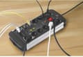 Miniatyrbillede 4 af 7: Renkforce 1015A-CMB-SXMS Master/slave stikkontakt 10-vejs Sort, Aluminium PG stik 1 stk.