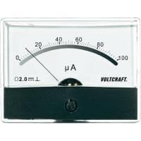 VOLTCRAFT AM-86X65/100µA sisäänrakennettu mittari AM-86X65/100µA/DC liikkuva kela