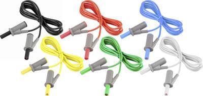 VOLTCRAFT MSB-501 testledningssats [lamellplugg 4 mm - lamellplugg 4 mm] 2,00 m (MSB-501-2)