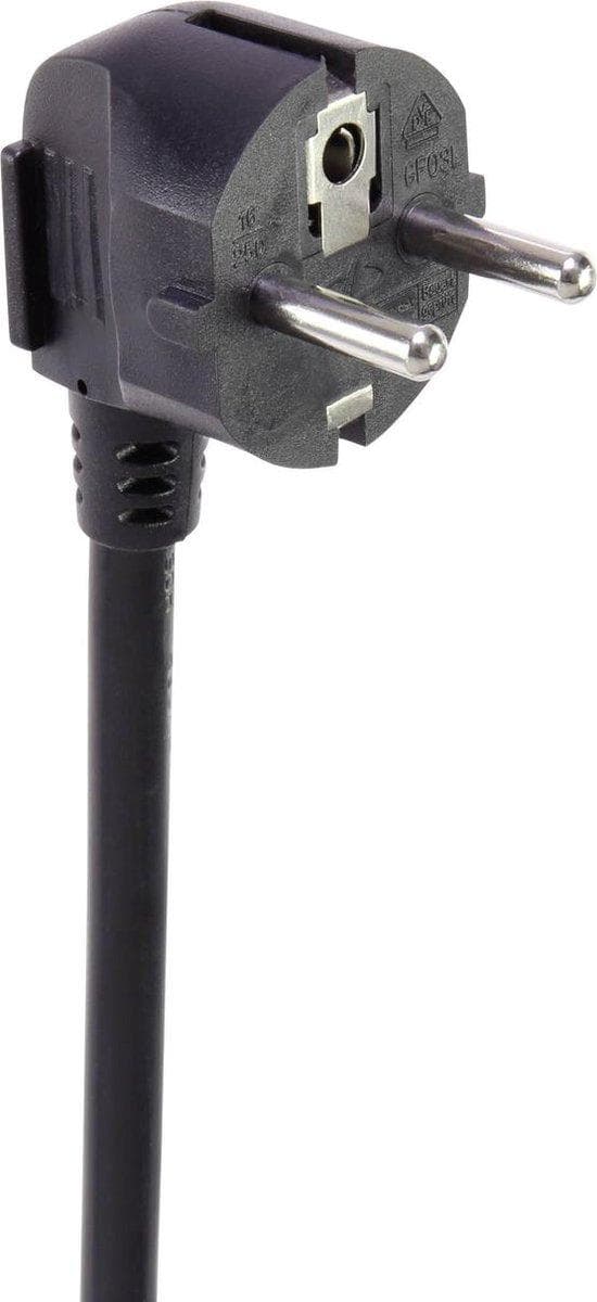 Renkforce RF-3313344 Ylijännitesuojan jatkojohto Musta PG-pistoke 1 kpl