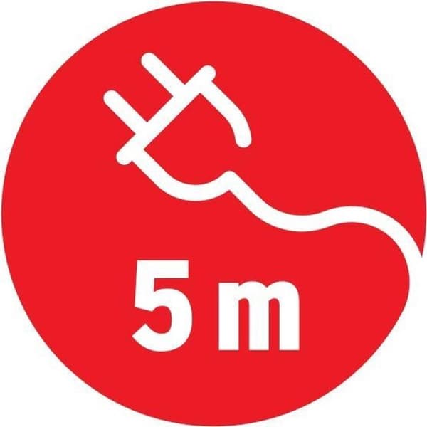Brennenstuhl Eco-Line ylijännitesuoja 6 koskettimella / musta - 5 metriä