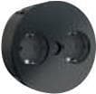 Bachmann Twist - forlængerledning - indgang, indgang GST18 - udgangsforbindelser: 1 - 20 cm - matsort, RAL 9005 (931.133)