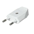 Miniatyrbillede 5 af 6: Bachmann CEE 7/16 ujordet lige Euro-strømstik (m) / hvid