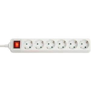 LINDY - forlængerledning - AC 250 V - 3500 Watt - udgangsstik: 6 - 1,4m - hvid (73103)