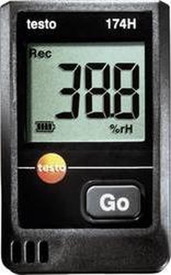 testo 174H Multi-data logger Enhed, der skal måles: Luftfugtighed, Temperatur -20 til +70 °C 0 til 100 % Hrel