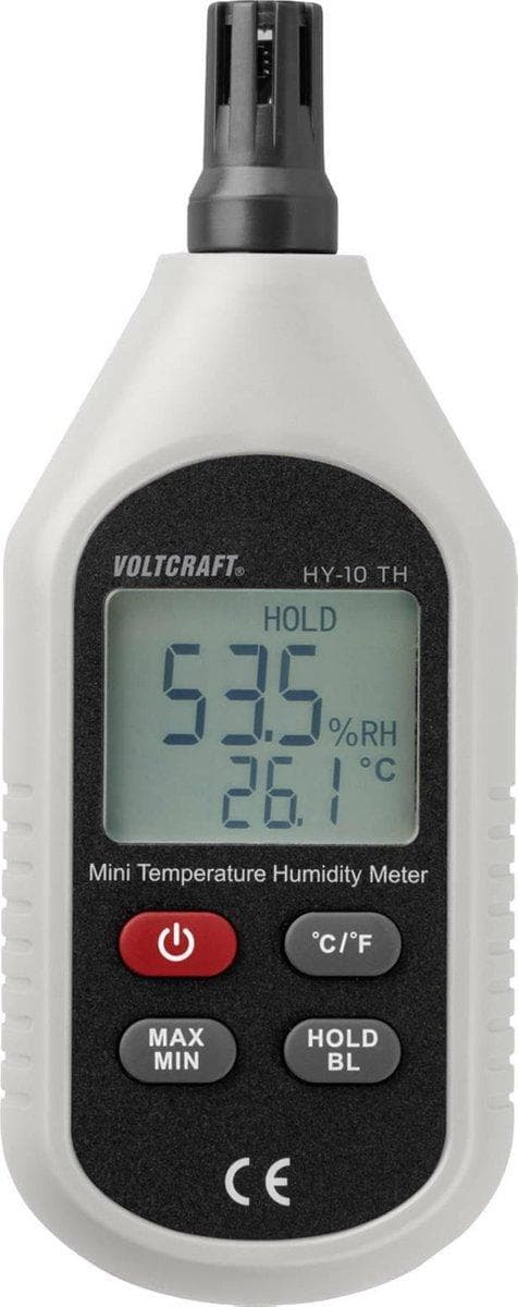 VOLTCRAFT HY-10 TH Fuktighetsmätare (hygrometer) 0 % Hrel 100 % Hrel