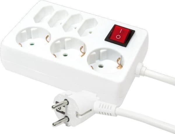 LogiLink LPS210 7AC udgang(e) 5m Hvid strømforlænger