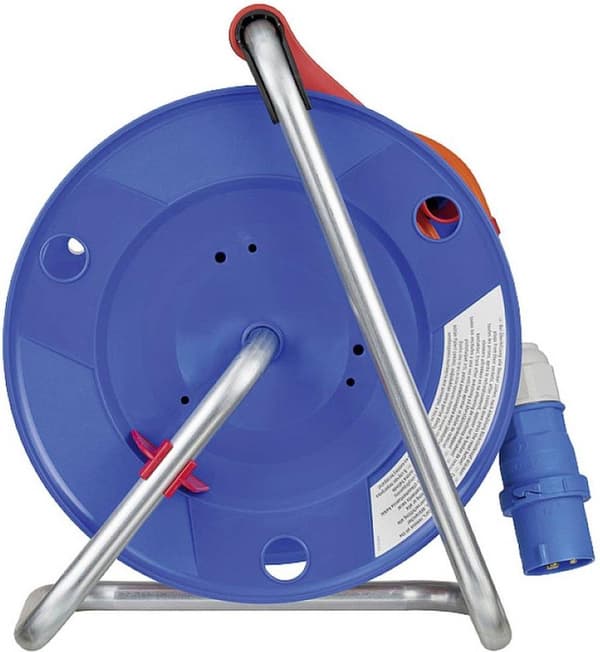 Brennenstuhl Garant CEE IP44 campingkabelopruller (CEE kabelopruller med 25m kabel H07RN-F 3G2.5 i orange, kabelopruller til permanent udendørs brug I