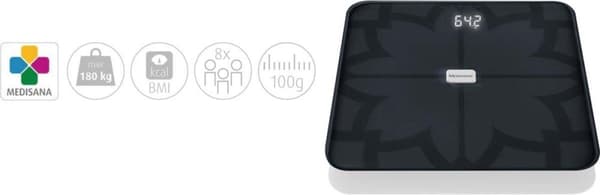 Medisana BS 450 Connect - Vartaloanalyysivaaka - musta