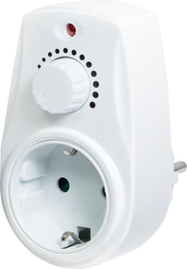 LogiLink Eldosa med dimmer Vit