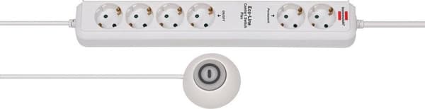 Brennenstuhl 1159560216 6-vejs strømskinne med kontakt - 1,5m