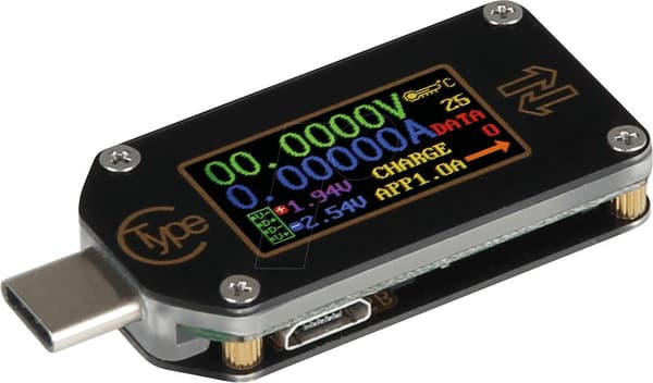 JOY-IT TC66C - USB-mätare TC66C, med USB-C, LCD (TC66C)