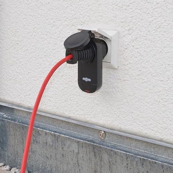 Brennenstuhl Wireless Switch Sæt RC CE1 0201, 2 trådløse stikkontakter (udvendig IP44, med håndholdt sender og højere kontaktbeskyttelse) sort