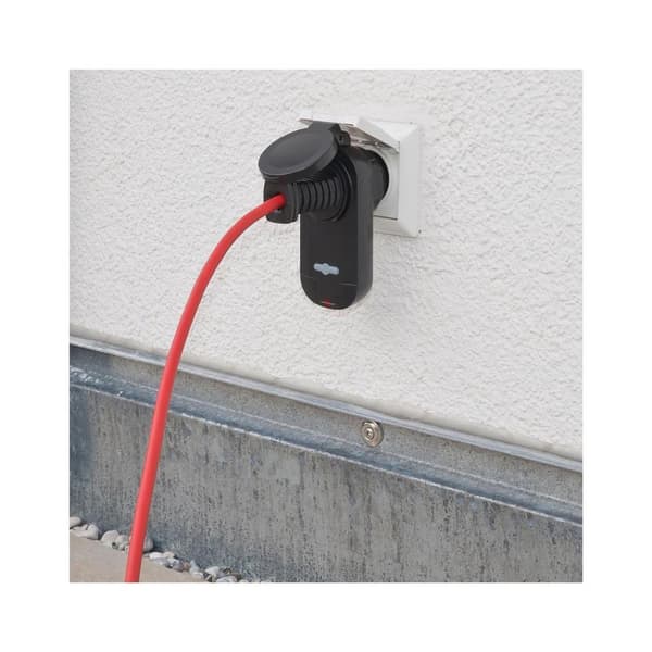 Brennenstuhl Wireless Switch Sæt RC CE1 0201, 2 trådløse stikkontakter (udvendig IP44, med håndholdt sender og højere kontaktbeskyttelse) sort