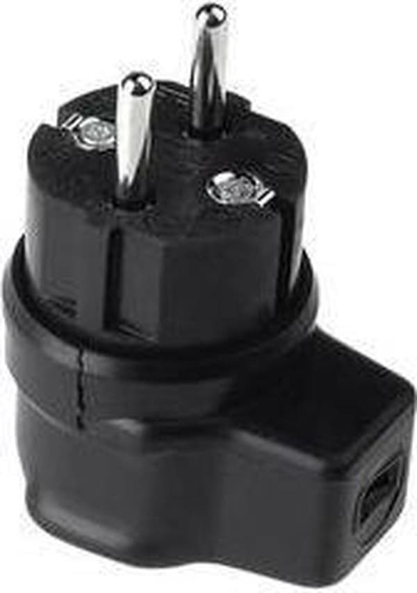 Bachmann 740.017 Plugg med skyddsledare Solid gummi 250 V Svart IP44