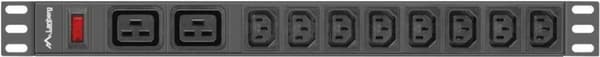 Lanberg PDU-02I1908I-0200-C20-BK Power Distribution Unit (PDU) 10 AC-udtag 1U Sort (PDU-02I1908I-0200-C20-BK) Sort