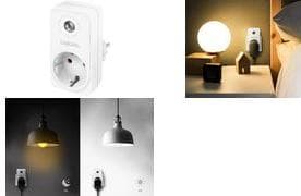 LogiLink-adapteripistoke hämäräanturilla, valkoinen - markkinoille: D / Nl / A / L - 1 kpl (PA0263)