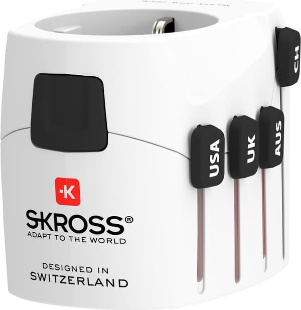 SKROSS Travel Plug Pro (7A), hvid (00215275)