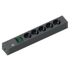 Bachmann CONNECT LINE - forlængerledning - udgangsforbindelser: 5 - 2,0 m - sort (420.0013)