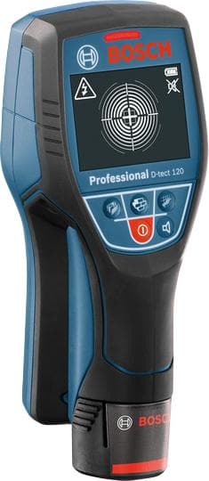 Bosch Professional Locator D-tect 120 0601081301 Lokaliseringsdjup (max.) 120 mm Lämplig för trä, järnmetall, icke-järnmetall,