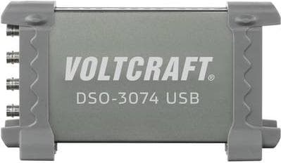 VOLTCRAFT DSO-3074 USB-oskilloskooppi 70 MHz 4-kanavainen 250 MSa/s 16 kpts 8-bittinen digitaalinen muisti (DSO), spektrianalysaattori (DSO-3074)