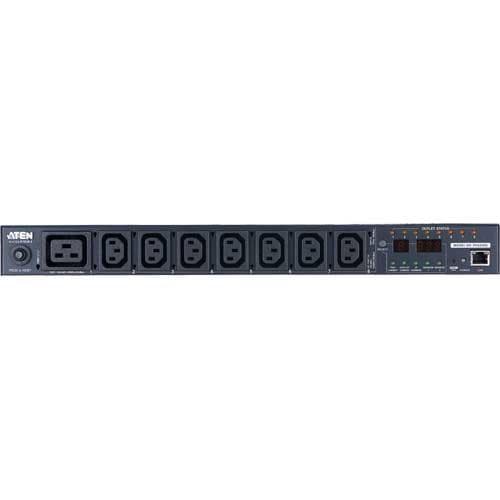 ATEN PE6208 - Strömfördelningsenhet (rack - monterbar) - 3,84 kW - Ethernet 10/100 - 8 utgångskontakter (PE6208)