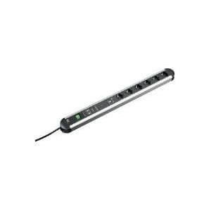 Bachmann PRIMO - Forlængerledning - AC 250 V - 3680 Watt - Udgangsstik: 6 - 1,75 m - Tyskland - Sort (331.055)