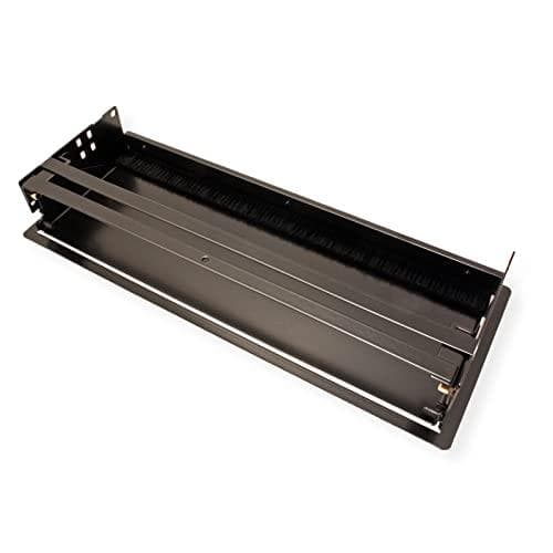 Bachmann CONI lång - hylslist för infälld montering - svart, RAL 9005 (911003)