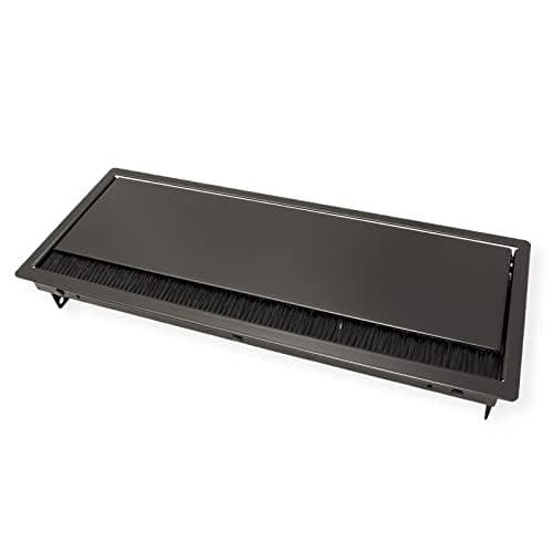 Bachmann CONI lång - hylslist för infälld montering - svart, RAL 9005 (911003)