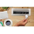 Miniatyrbillede 5 af 11: Brennenstuhl Indesk-Power skrivebord forsænket strømskinne med 3 kontakter og 2x USB / aluminium - 2 meter