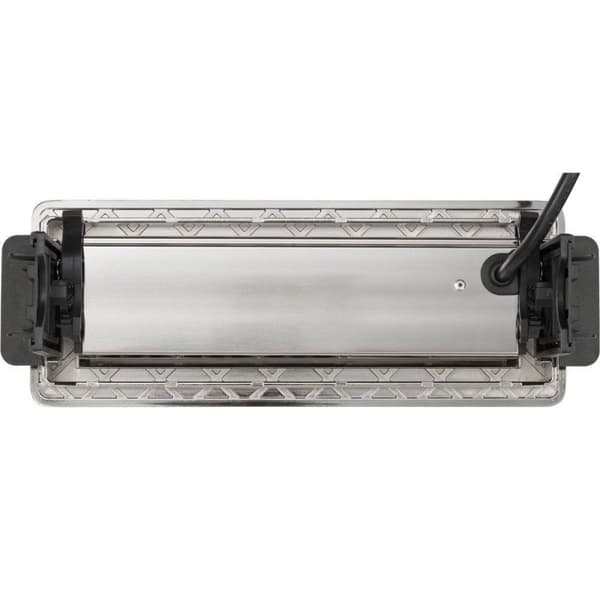Brennenstuhl Indesk-Power skrivebord forsænket strømskinne med 3 kontakter og 2x USB / aluminium - 2 meter