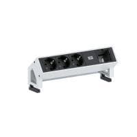 Bachmann DESK 2 - forlængerledning - indgang, indgang GST18 - udgangsstik: 3 - 20 cm - Tyskland - sort, hvid, RAL 9010 (902.200)
