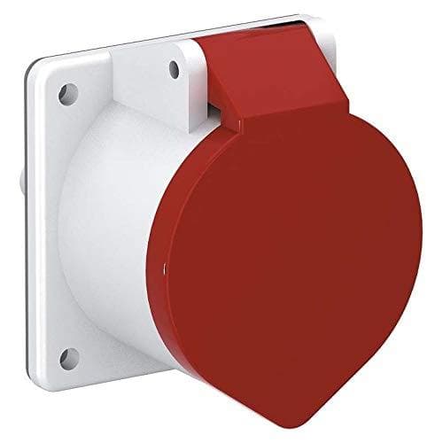 Vertr CEE utanpåliggande uttag 3-p+N+PE 400V16A CEE-16A - CEE-uttag med 60 mm fästskena - 16 A (6109874)