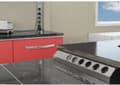 Miniatyrbild 6 av 6: Bachmann Casia - Utanpåliggande uttag - 4x 230V + strömbrytare - Rostfritt stållook - 2 meter anslutningskabel
