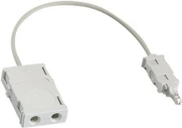 Rutenbeck - Testkabel - LSA 2-polig (M) till LSA 2-polig (W) - 20 cm (2903220)