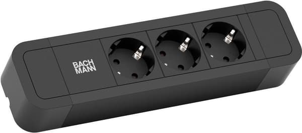 Bachmann PRIMO 2 - strømskinne - udgangsstik: 3 (3 x strømforsyning) - 2 m - sort