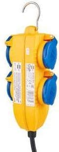 Miniatyrbillede 5 af 6: Brennenstuhl 1169200010 Power Block 4 fold - 5m