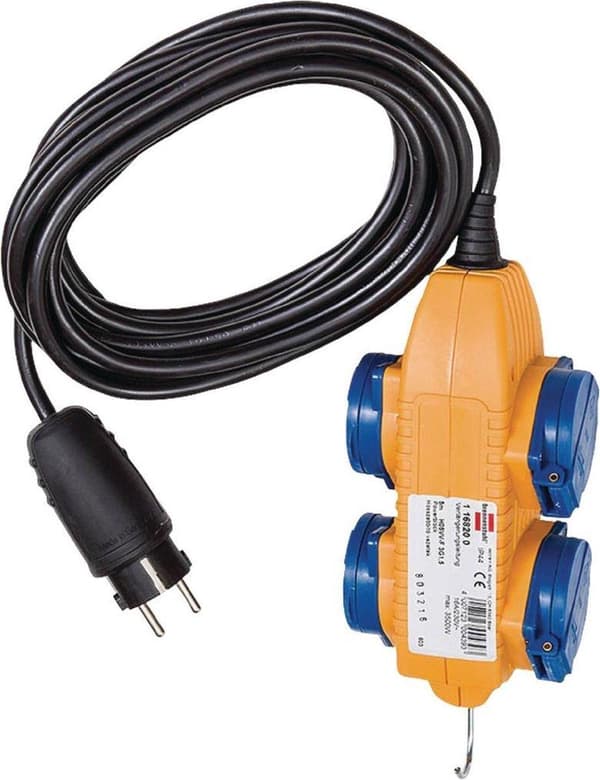 Brennenstuhl 1169200010 Power Block 4-faldigt - 5m