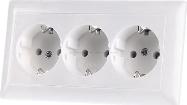 Jung Socket planmonteret AS523WW