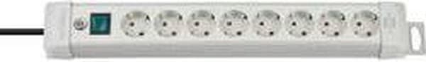 Brennenstuhl Premium-Line-8-vejs Power Strip 3m Hvid
