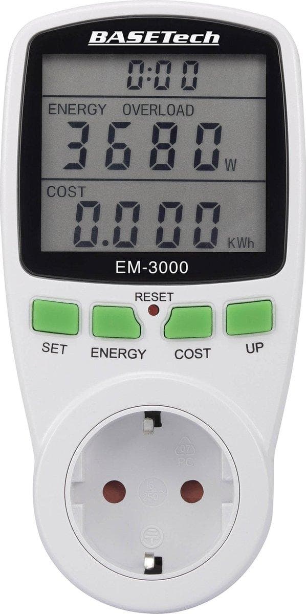 Basetech Energy Cost Meter - 3680 Watt - EM-3000