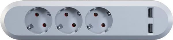 Bachmann SMART - forlængerledning - AC 230 V - udgangsterminaler: 3 - hvid (381.801)
