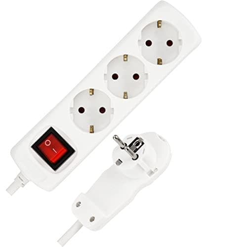 REV strømskinne 3-vejs 5m hvid + kontakt (0012326115 WS)