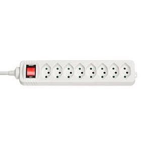 LINDY - forlængerledning - 3500 watt - udgangsstik: 8 - 1,4 m - Schweiz - hvid (73169)