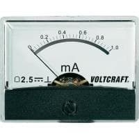 VOLTCRAFT AM-60X46/1MA/DC sisäänrakennettu mittari AM-60X46/1mA/DC 1 mA liikkuva kela