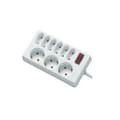 Miniatyrbillede 1 af 5: REV 00250101 Strømskinne, 9-vejs stikdåse, kabel 1,4m, max. 3500W, hvid